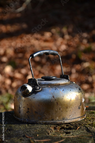 Smoked Tea Kettle in Autumn