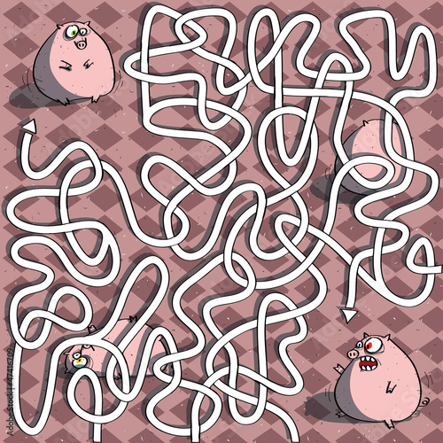 Pigs Maze Game