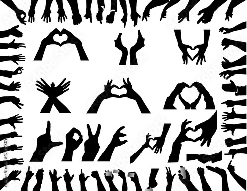 Hände Silhouetten