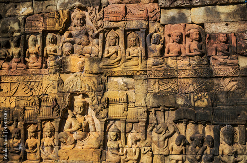 Carving in Angkor