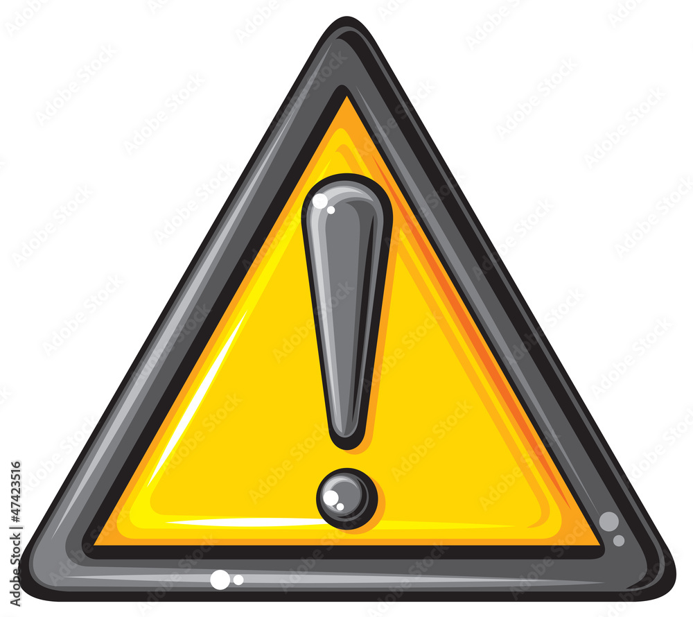 vector warning sign with exclamation point vector warning sign with exclamation point