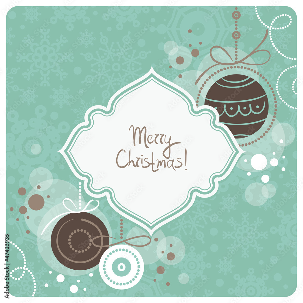 Naklejka premium Vintage Christmas background