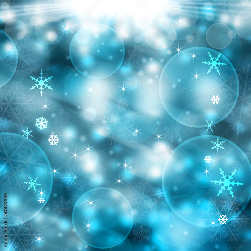Beautiful blue Christmas background Beautiful blue Christmas background