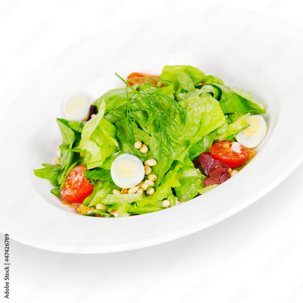 caesar salad. isolated on white background caesar salad. isolated on white background