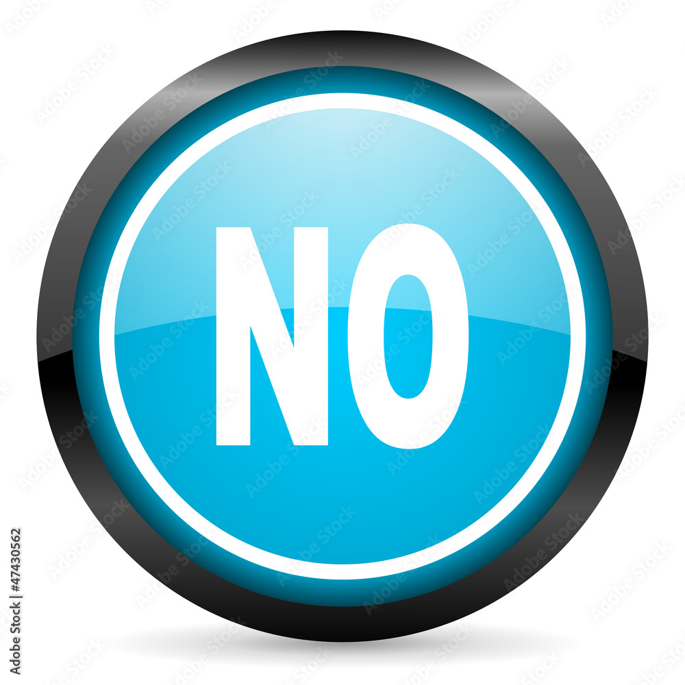 no blue glossy circle icon on white background no blue glossy circle icon on white background