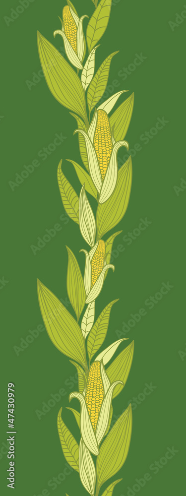 custom made wallpaper toronto digitalVector corn plants vertical seamless pattern ornament background