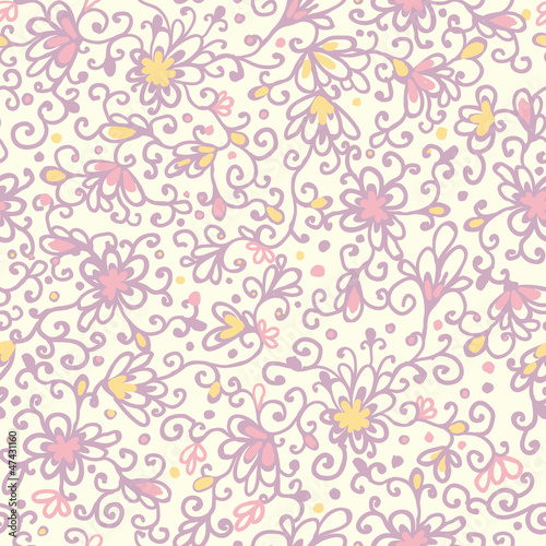 Fototapeta Naklejka Na Ścianę i Meble -  Vector abstract floral texture seamless pattern background with