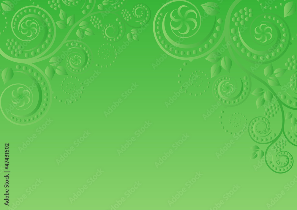 green background