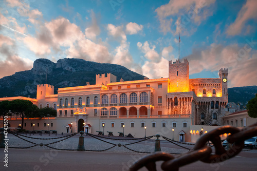 Prince's Palace of Monaco, the official residence of the King