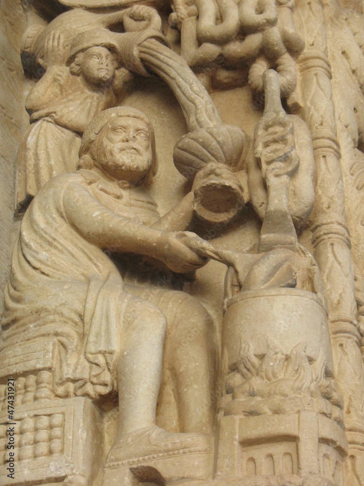 Trogir - Particolare portale Cattedrale San Lorenzo