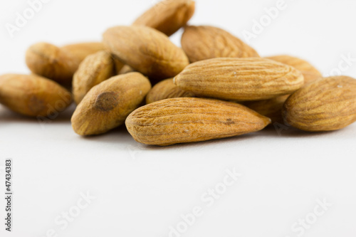 Almond kernel isolated on a white background 