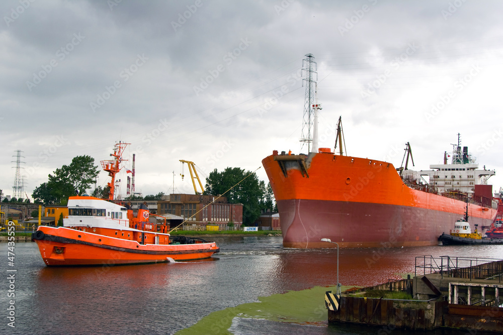 Fototapeta premium Shipyard, Gdansk, Poland