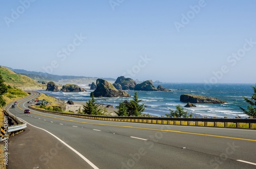 Scenic Road along the Spectacular Oregon Coast © alpegor