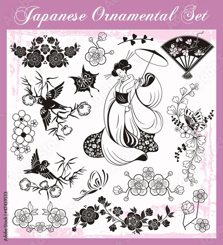 Japanese Traditional Ornaments Set