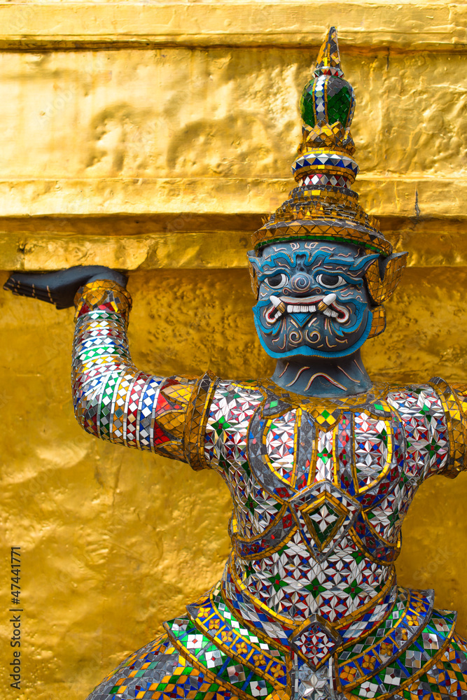 The demon guardian in the grand palace, Bangkok