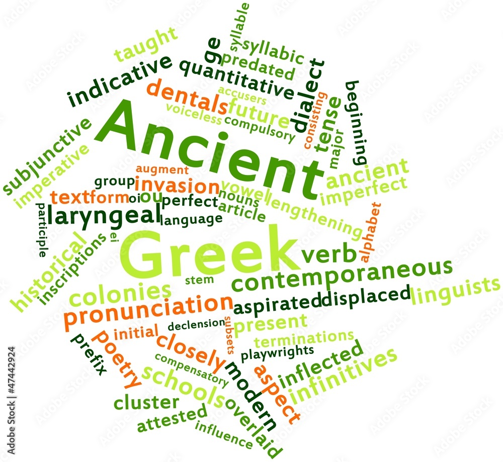 Fototapeta premium Word cloud for Ancient Greek