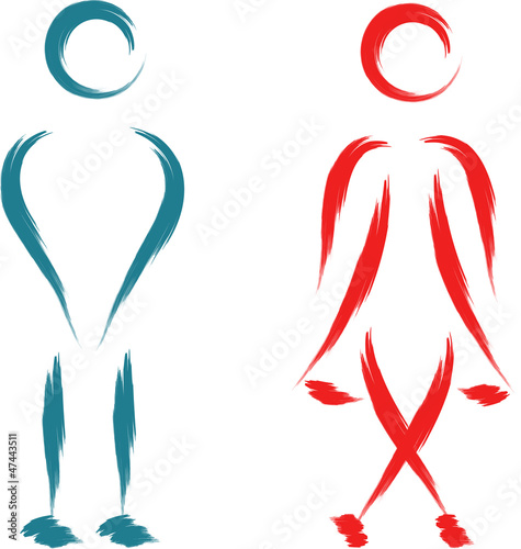 funny abstract toilet symbol vector