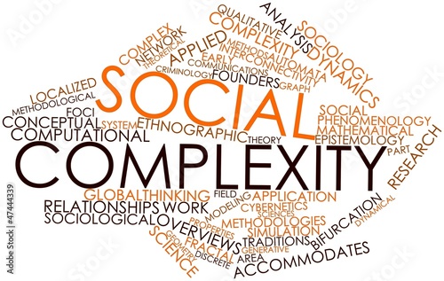 Word cloud for Social complexity