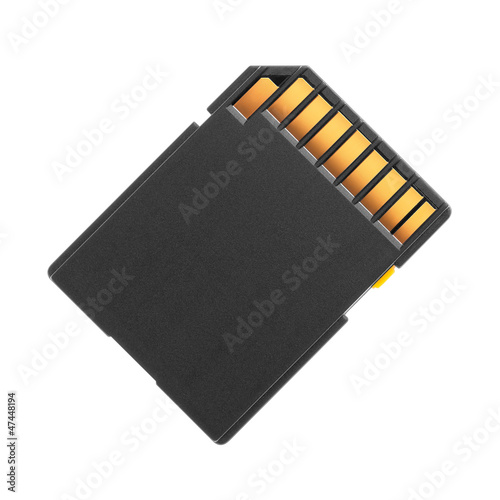 Flash card on a white background