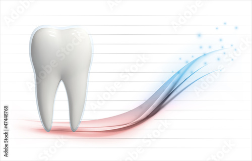 Fototapeta Naklejka Na Ścianę i Meble -  3d tooth health level vector template
