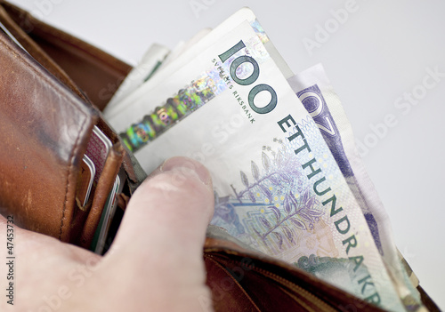 A bulging wallet