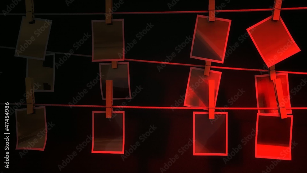 Photography darkroom, dolly cam animation.