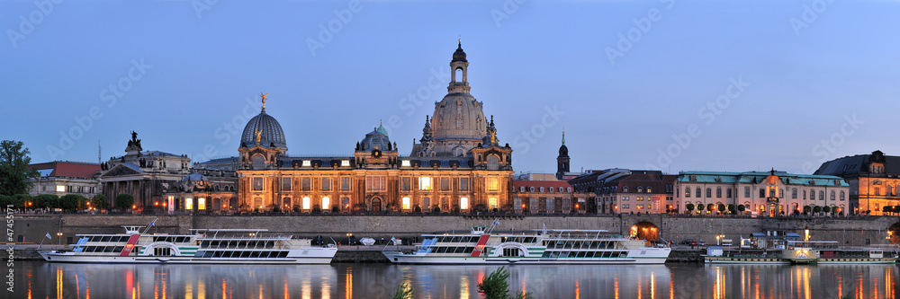 Fototapeta premium Dresden, Blick zur Brühlschen Terasse