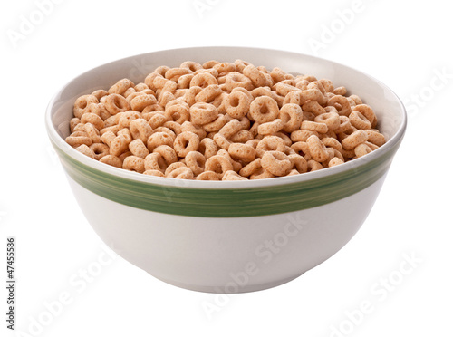 Oat Cereal Isolated with clipping path