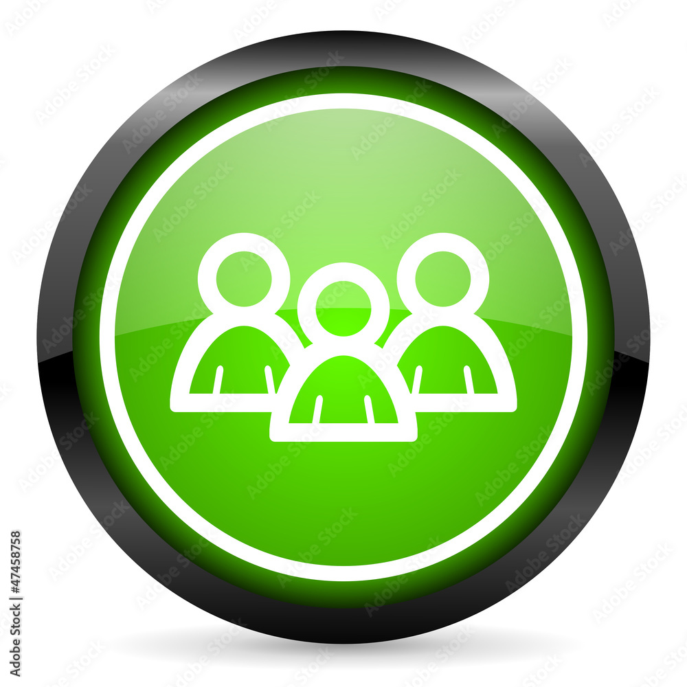 forum green glossy icon on white background forum green glossy icon on white background