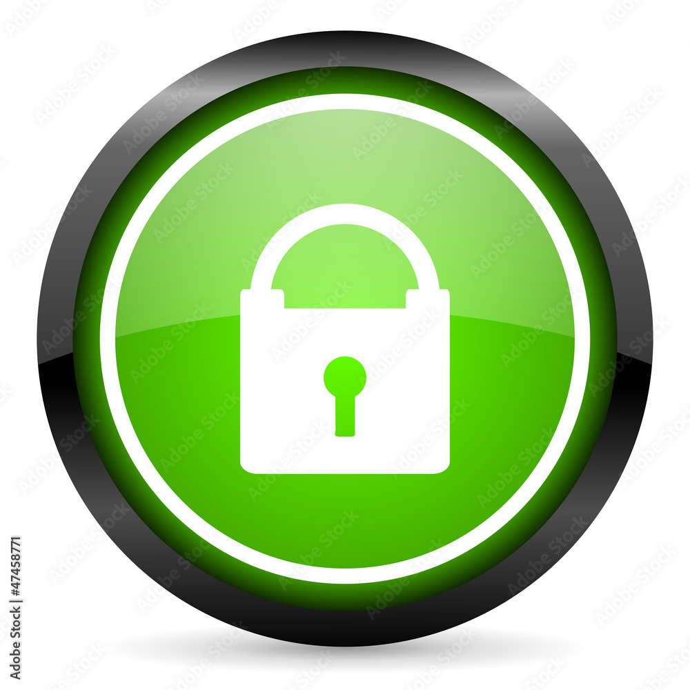 protect green glossy icon on white background protect green glossy icon on white background