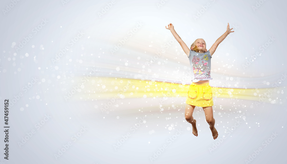 happy kid jumping happy kid jumping