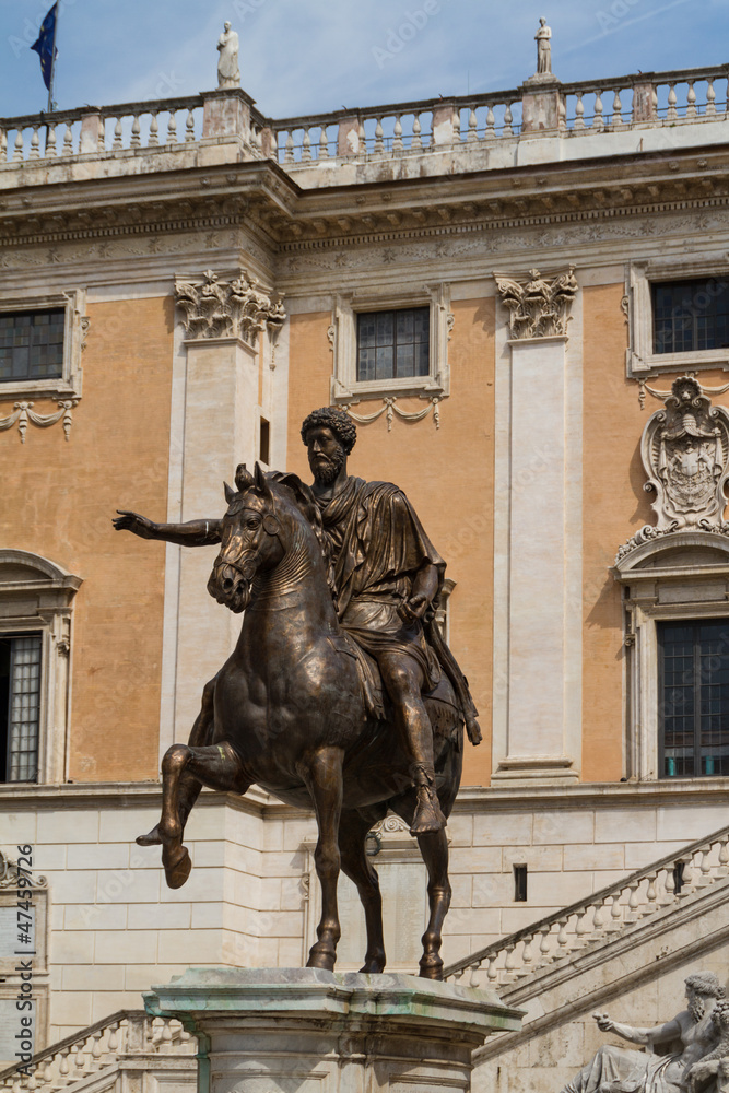 Obraz premium Campidoglio square (Piazza del Campidoglio) in Rome, Italy