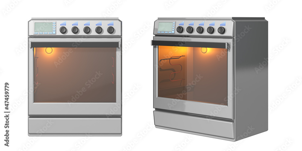 gas-stove on a white background gas-stove on a white background