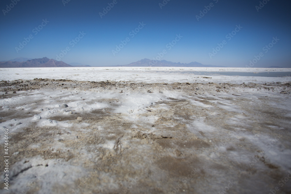 Bonneville Salt Flats with Mountains Bonneville Salt Flats with Mountains