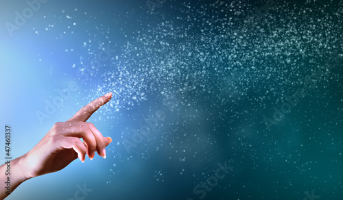 magical hands conceptual image