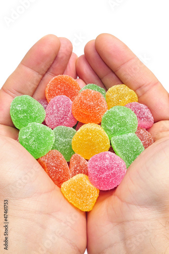 Canvas Print gumdrops candies