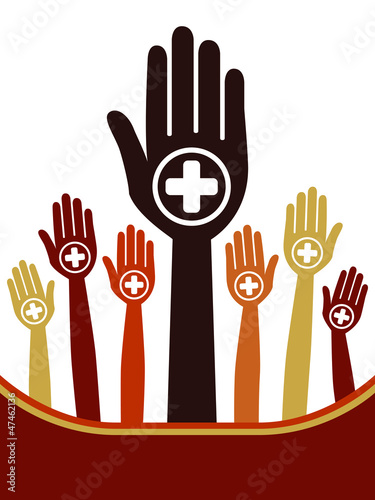 Positive people design vector.