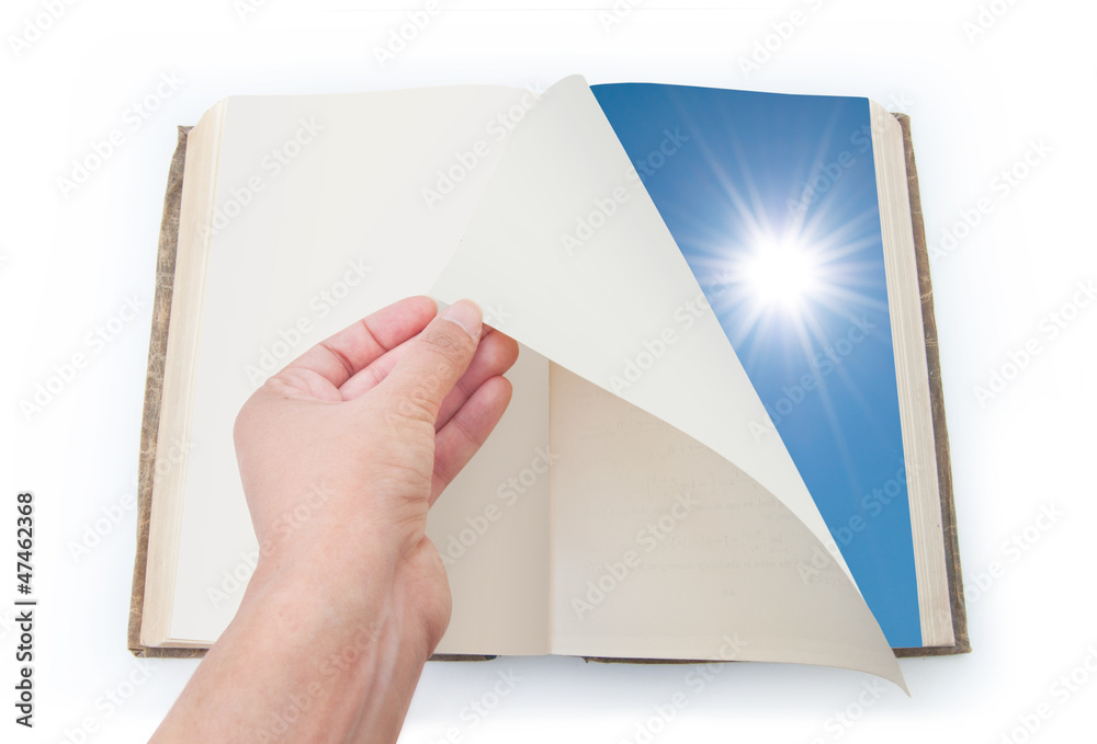 Fototapeta premium Turning over new leaf