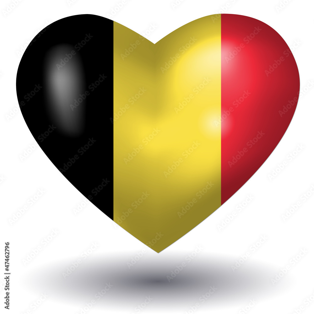 Herz mit Schatten - Belgien Herz mit Schatten - Belgien