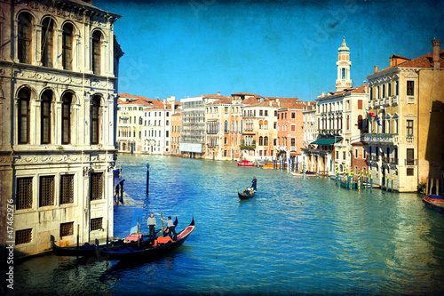 Venice - Gondolas in Grand Canal © lapas77