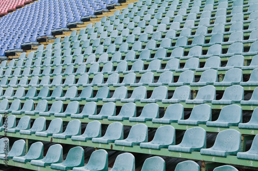Fototapeta premium seat for spectators in the stadium