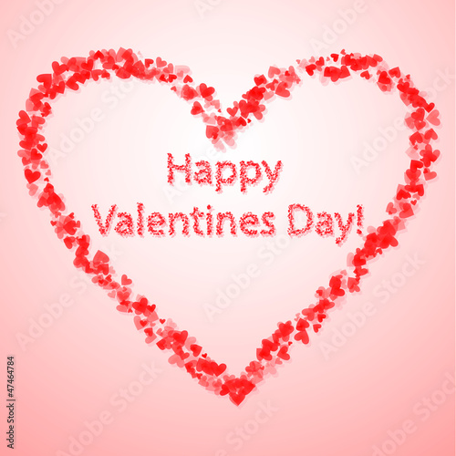 Valentine s day background with hearts