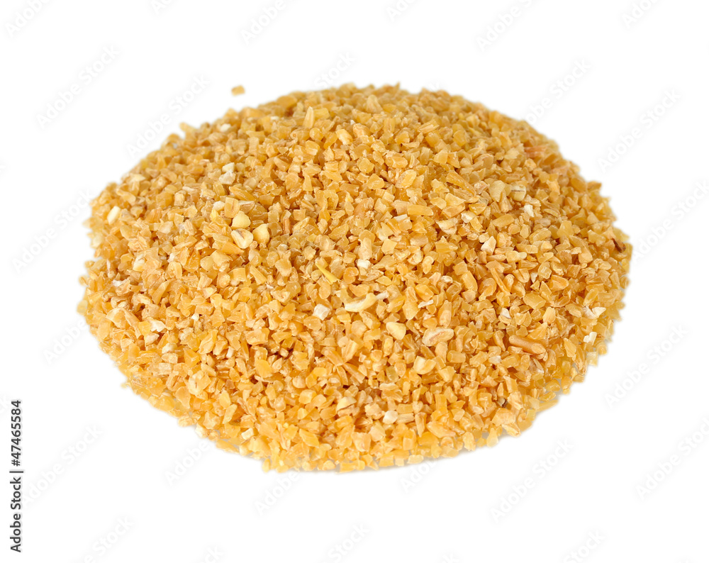 a handful of arnautka isolated on white