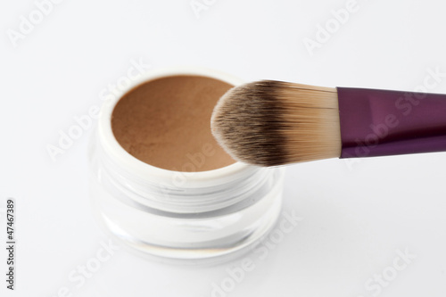 Make up brush and powder