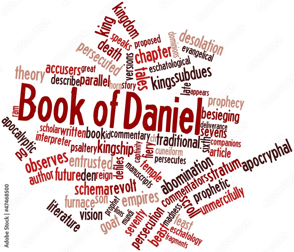 Word cloud for Book of Daniel Stock Illustration Adobe Stock