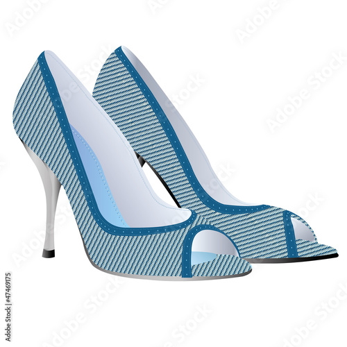 high heel shoe vector