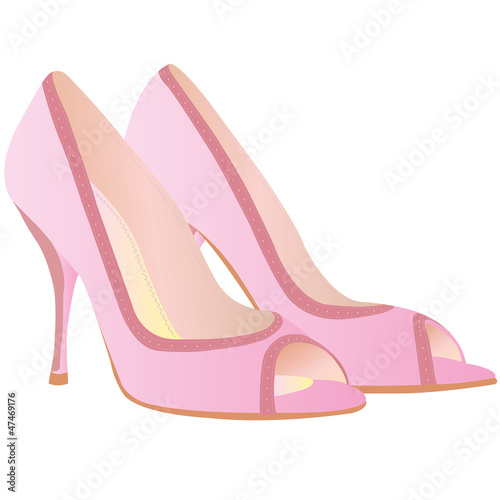 high heel shoe vector