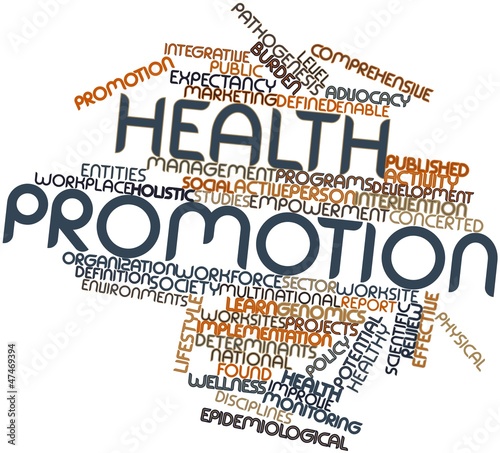 Word cloud for Health promotion