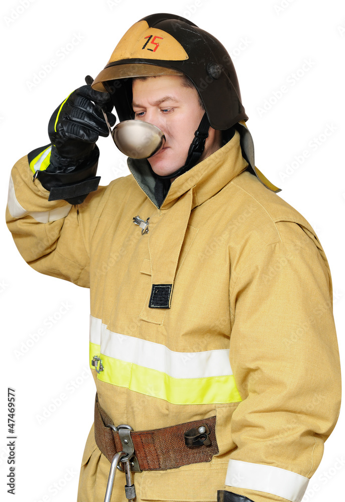 Hungry firefighter