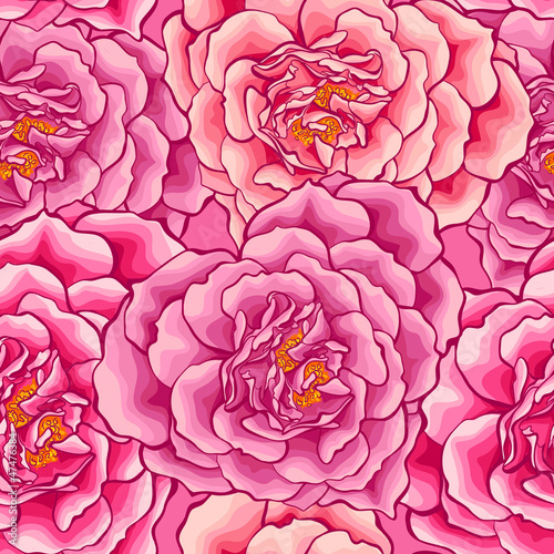 Roses heart seamless